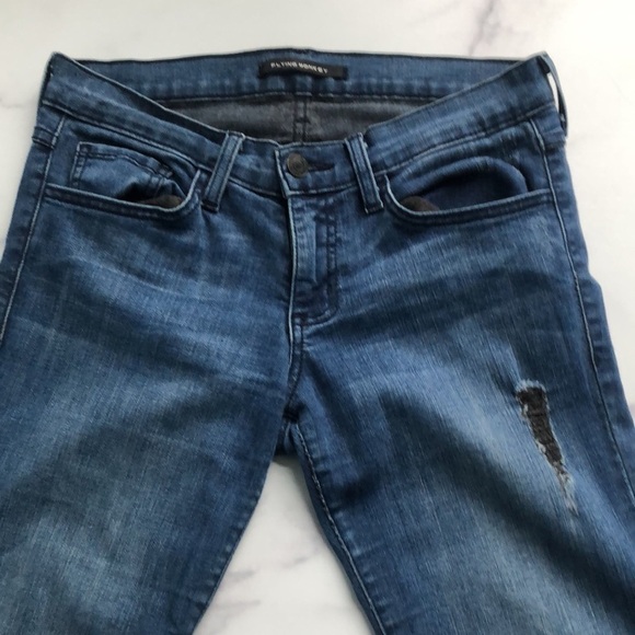 Flying Monkey Distressed Skinny Jeans Size 27 - Picture 5 of 10